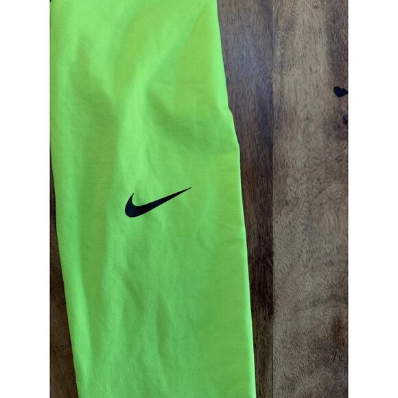 Nike Yellow Pro Combat Compression Leggings Pants Size Small - Picture 3 of 7
